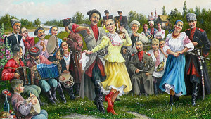Одним из основных увеселений казаков были танцы.