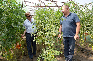 В.И. Борзенко, С.А. Барабаш (слева направо).