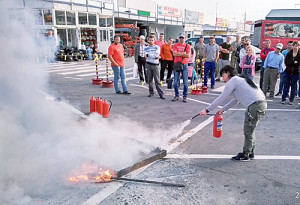 Пожарные учения.